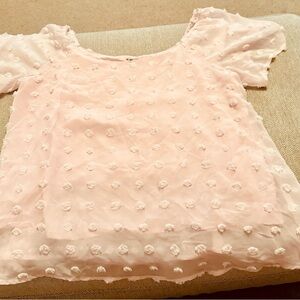 Miami Light Pink Short Sleeve Top